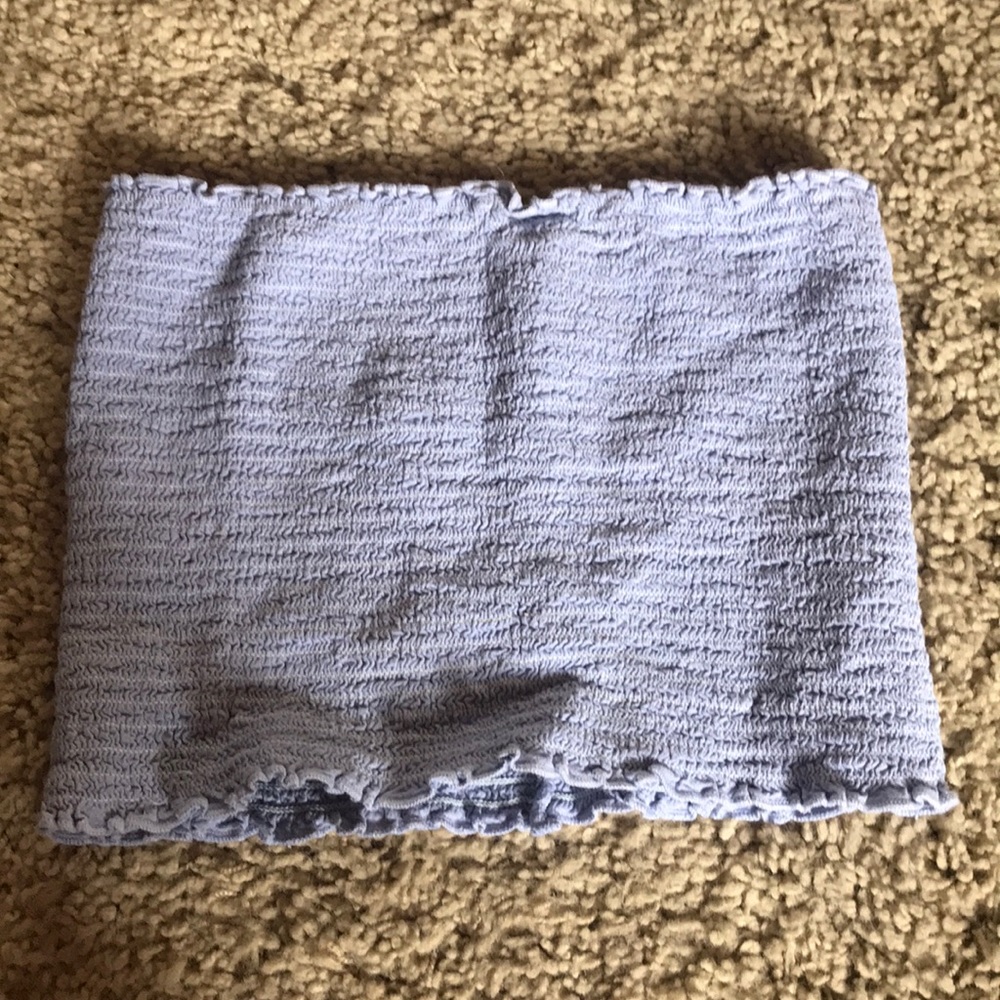 Brandy Melville ruffle tube top